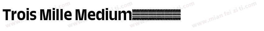 Trois Mille Medium字体转换